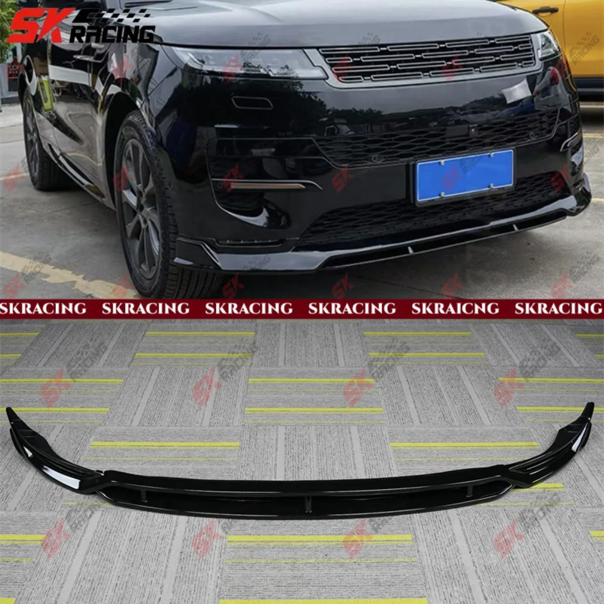 

ABS Glossy Black Front Bumper Lip Kits For Land Rover Range Rover Sport 2023-25