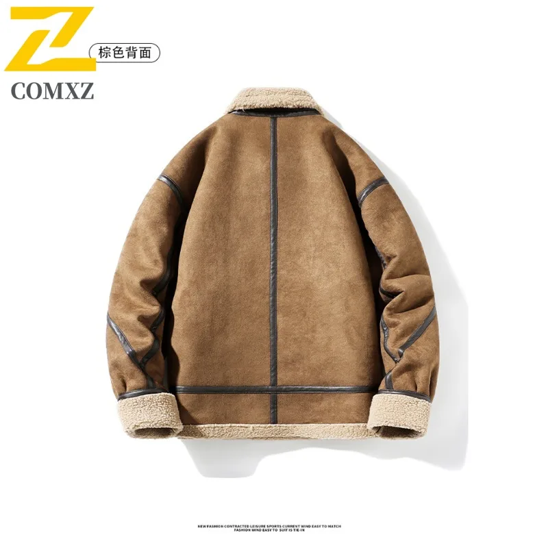 COMXZ Men Bread Jacket Retro Lightweight Outdoor Windproof Skiing Travel Padded Jacket 2025 Camping High-Quality Winter Jacket