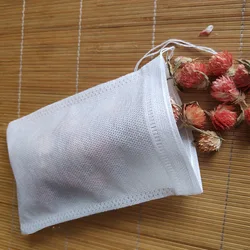 Hot Sale 100 Pcs Tea Bags Bags For Tea Bag Infuser With String Heal Seal Sachet Filter Paper Teabags Empty Tea Bags