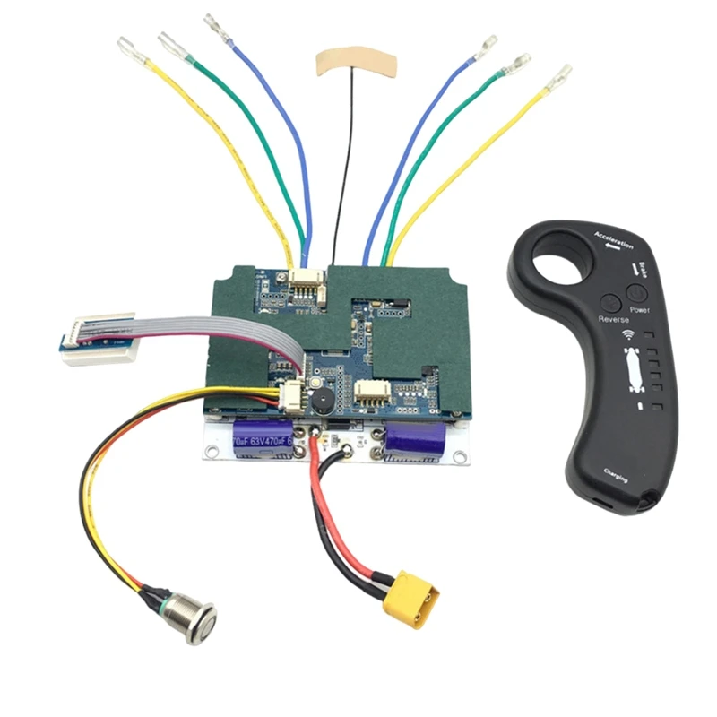 

10S 24/36V Dual Belt Hub Motor Drive ESC 2.4G Remote Control Motor Electric Skateboard Longboard Controller Easy To Use