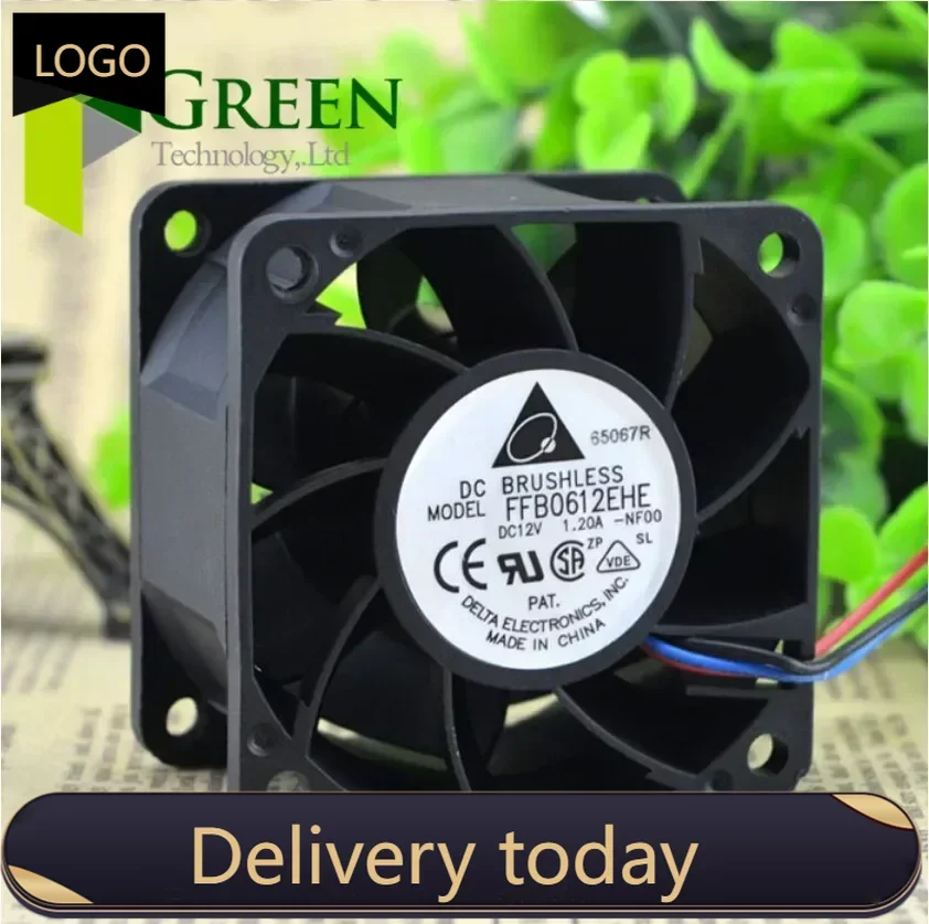 Asli Delta 6 6CM 60mm Server Fan 60*60*38mm 6038 kekerasan Fan12V 1.2A 3pin 4pin