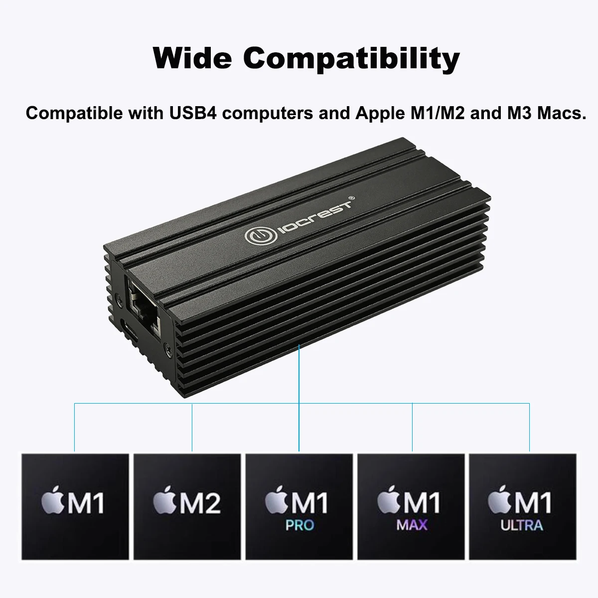 USB4 Single Port 10G Ethernet Adapter Compatible with Thunderbolt 3/4 RJ45 10GBASE-T Ethernet Support Mac