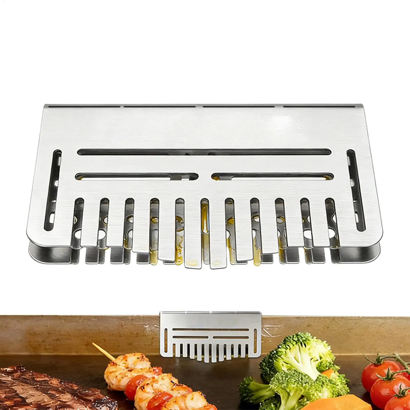 

Universal Grease Drain Compact Stainless Valve for Portable Grill, Camping BBQ, Easy to Carry & Install