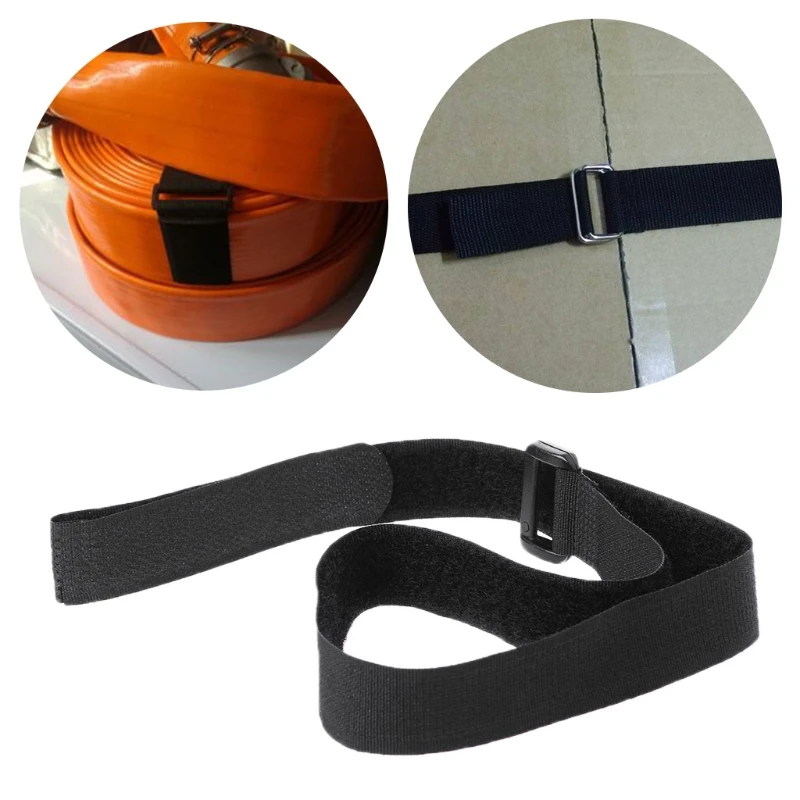 

Black Nylon Rope Belt Cargo Luggage Holder Fastener Straps with Self-adhesive Sticker for Motorcycle Car Camping Bags