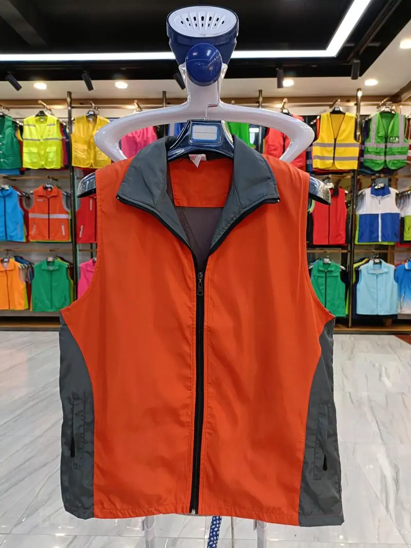 High-end color-matching community event  custom printing logo 7 colors Composite fabric multi-color advertising shirt jacket