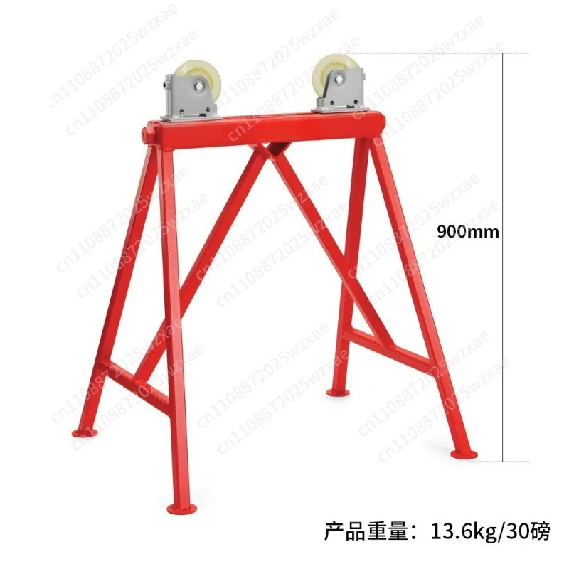 Pipe nylon wheel adjustable pipe tool rack RG1110A The maximum pipe capacity of the rack is 900mm