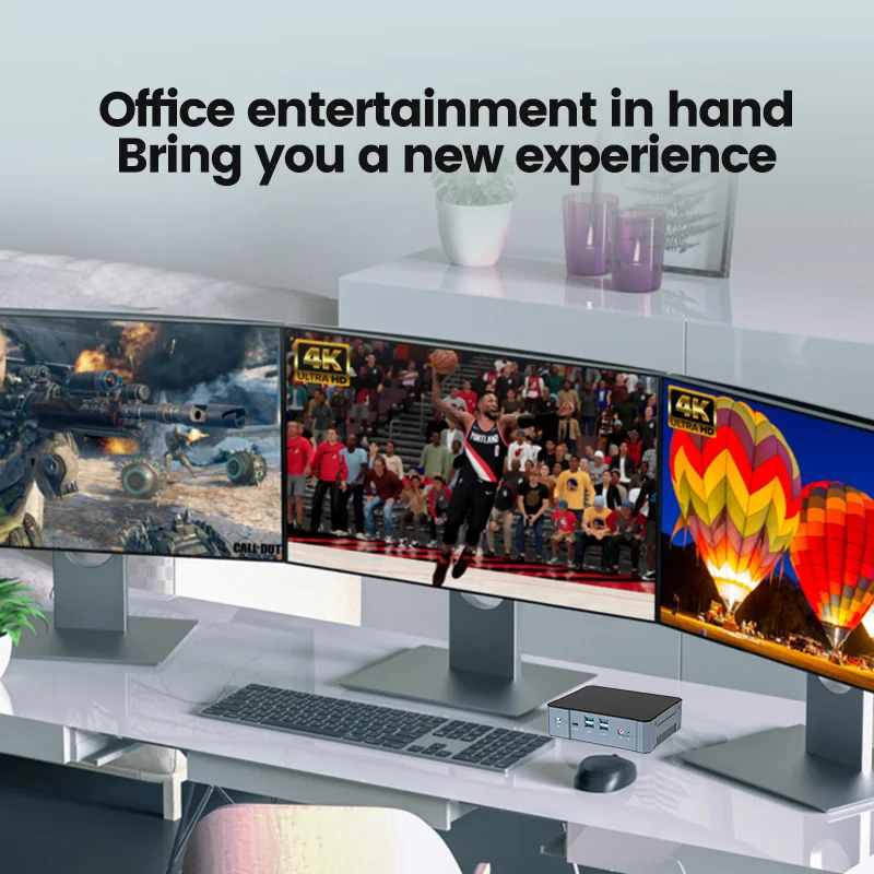 13th Gen Gamer Mini PC I9 13900H I7 13700H Thunderbolt 4 2 * DDR5 2 * PCIE4.0 Mini PC de jeu ordinateurs de bureau 2*2.5G LAN Mini ordinateur WiFi6