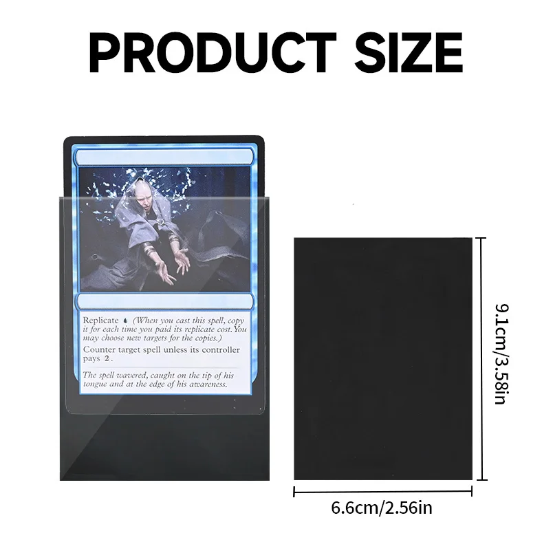 Card Sleeves -Pattern Print -105 Standard Size, Matte Back & Clear Front, 66×91mm, Protective Cover, TCG Card Protector