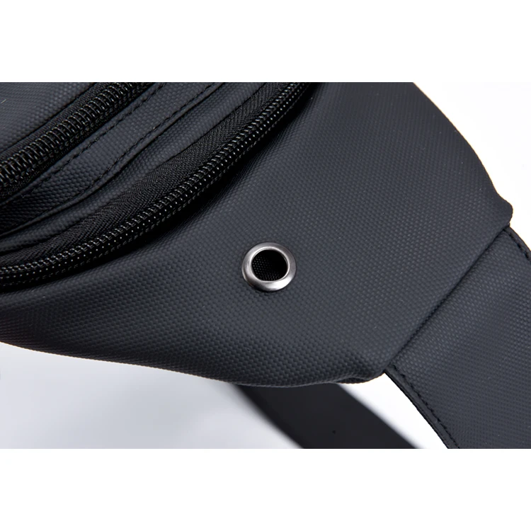 Lässige Herren-Brusttasche mit verstellbarem Schultergurt, mehrere Taschen, Umhängetasche, geeignet für Radfahren, Pendeln, Sport – Detail 10