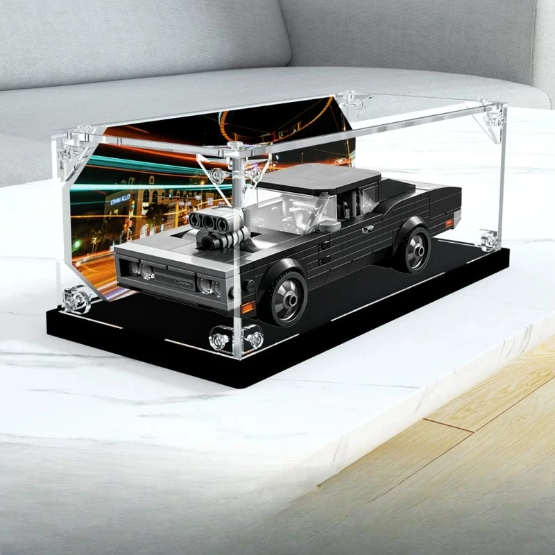 Display Storage Case for LEGO 76912 1970 Dodge Charger R/T Supercar Model