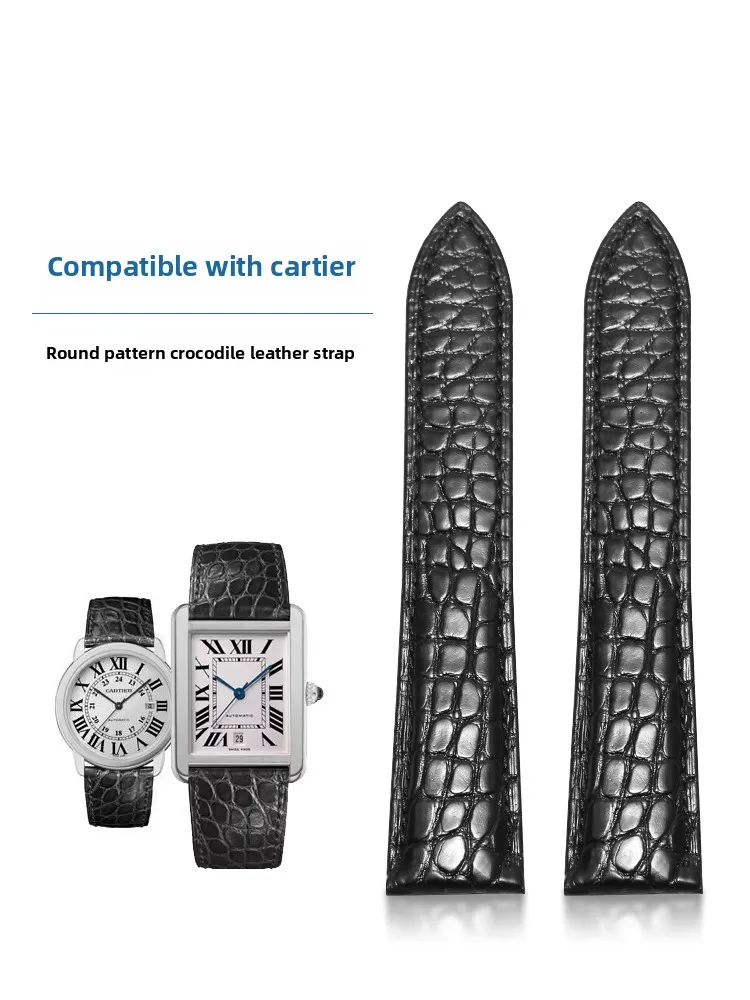 

Подходит для ремешков Cartier Tank Alligator Strap, Ronde SOLO, London Original, Blue Balloon, Key Cheetah Tank.