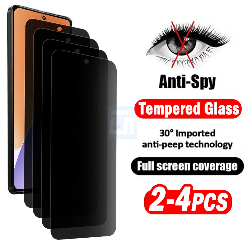

2-4Piece Anti-spy Tempered Glass for Xiaomi 15 14 13 12 11 Lite NE 5G Screen Protector for Mi 15T 14T 13T 12T Pro Privacy Film