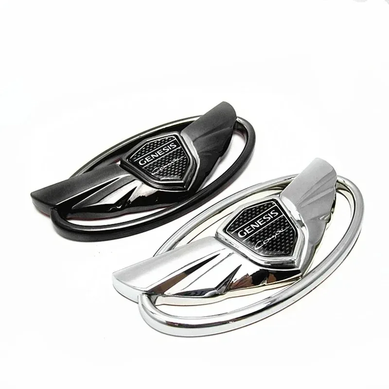 14.5×7.5CM Metal Car Trunk Emblem Badge Sticker For Hyundai Genesis Elantra Sonata Veloster Kona I20 I30 IX30 Exterior Decal view 6