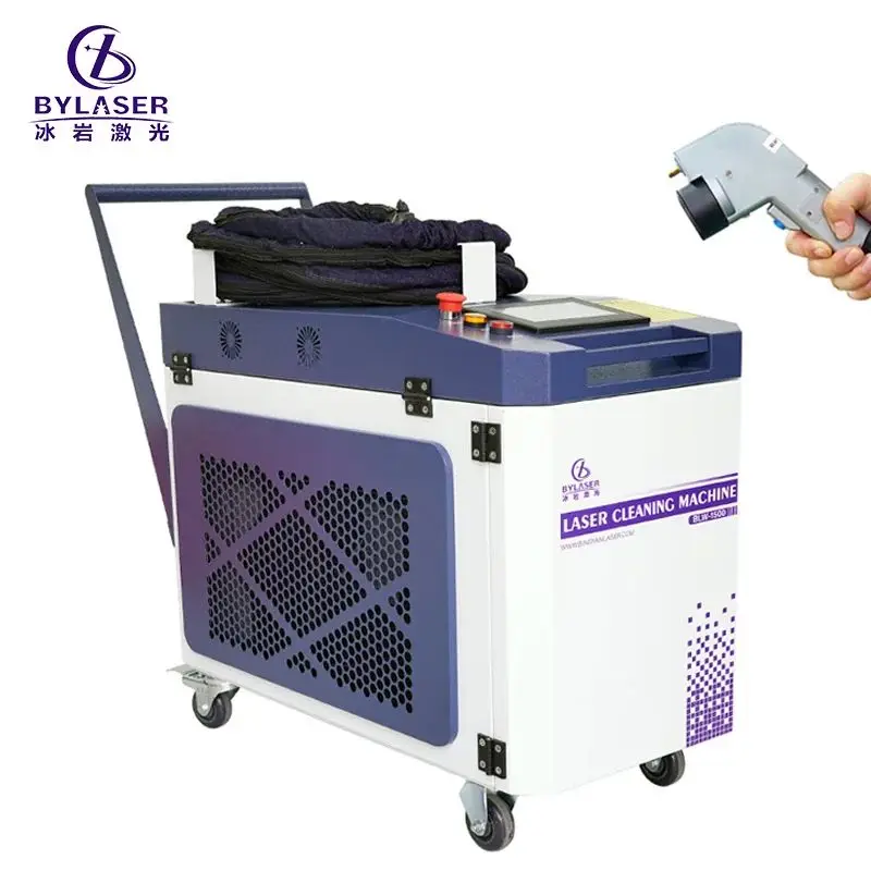 Best Fiber Laser Cleaning Machine Pulse Laser Weld Mixing Edge Removal Paint Cleaning Machine New Product Largest