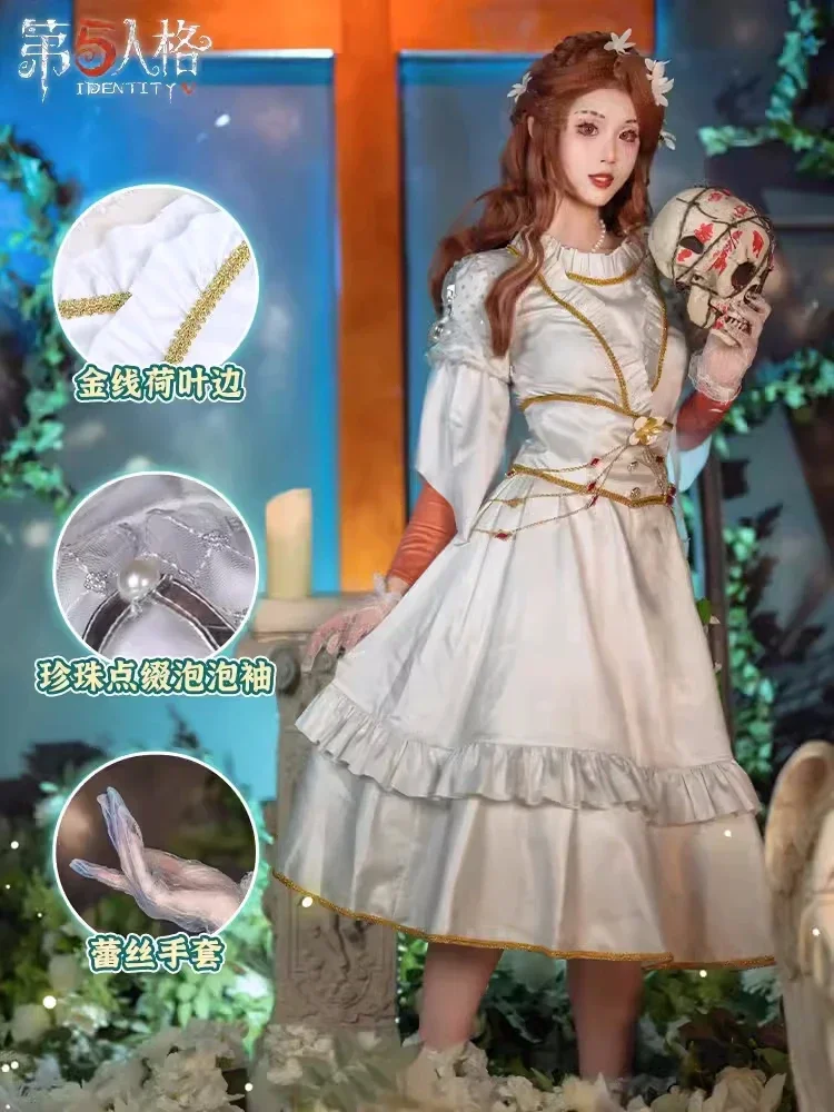 

Game Identity V Psychologist Cos Ada Mesmer Cosplay Anime Role Play Clothing Halloween Party Outfit Stock Women Elegant Costume