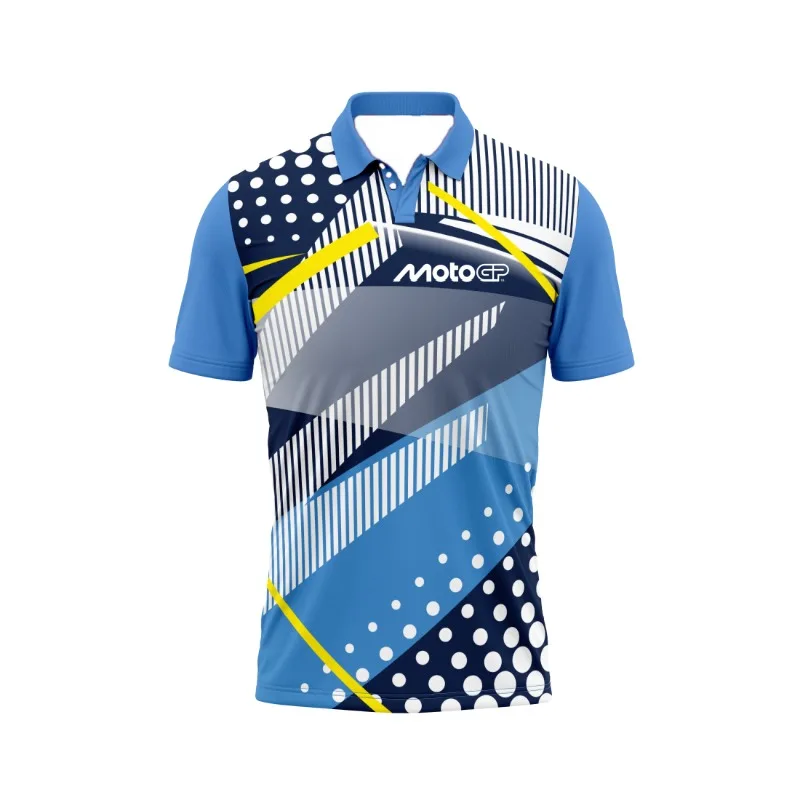 

Summer Men's Motorcycle Riding 3D Printed Quick Drying T-shirt, Short Sleeved Sports Shirt, Fashionable Football Polo Shirt