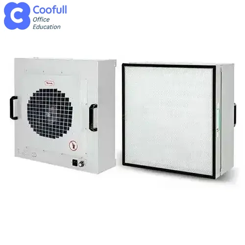 COOFULL High air Supply Table Top Hvac Ahu Mycology Laminar Flow Hood Mushroom Ffu H13 Clean Room Hepa H14 Fan Filter Unit
