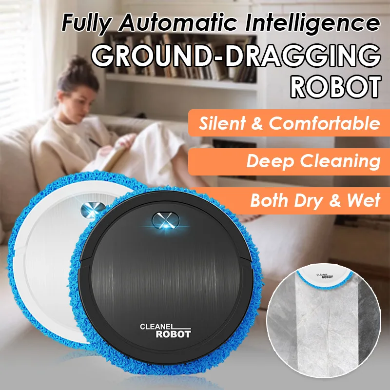 Intelligent automatic wet and dry intelligent mopping robot Rechargeable automatic mopping robot