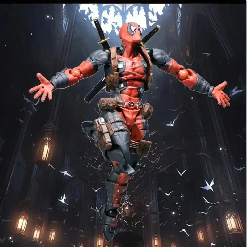 Arkham Factory Amazing Ocean Hall Yamaguchi Style Deadpool 2.0 Upgraded Version 025EX Runner Technology Super Action Figure