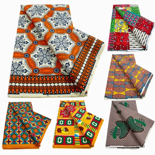 New Guaranteed Veritable 100% Original Real Wax Nigeria Ankara Wax Fabrics Block Prints Batik Dutch High Quality Sewing Cloth