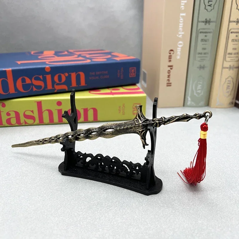 22cm Sacred Relic Sword Marika Elden Metal Weapon Ring ER Game Replica Model 1:6 Action Figure Accessory Collectible Decoration