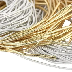 18Gauge French Bullion Wire, 40g Matte Gold and Matte Silver Soft Round Copper French Metalic Wire Sewing DIY Accessories