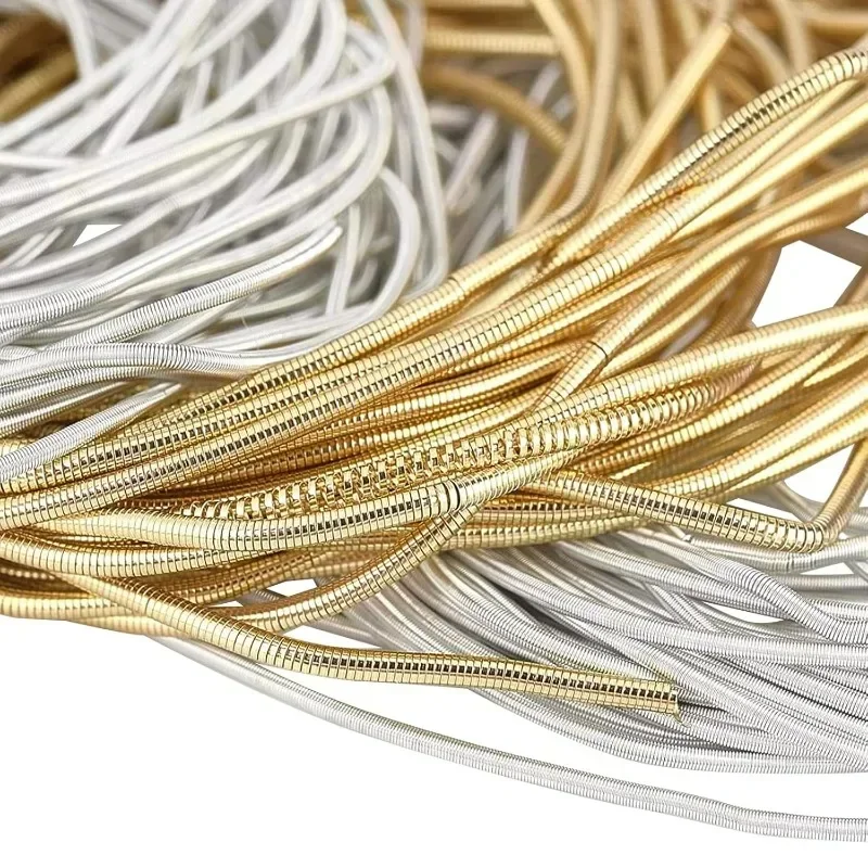 18Gauge French Bullion Wire, 40g Matte Gold and Matte Silver Soft Round Copper French Metalic Wire Sewing DIY Accessories