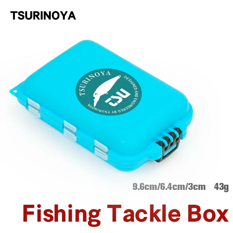 TSURINOYA Micro Fishing Tackle Boxes 10 Compartments With Independent Space Spoon Hooks Storage Case Fishing Accessories Box