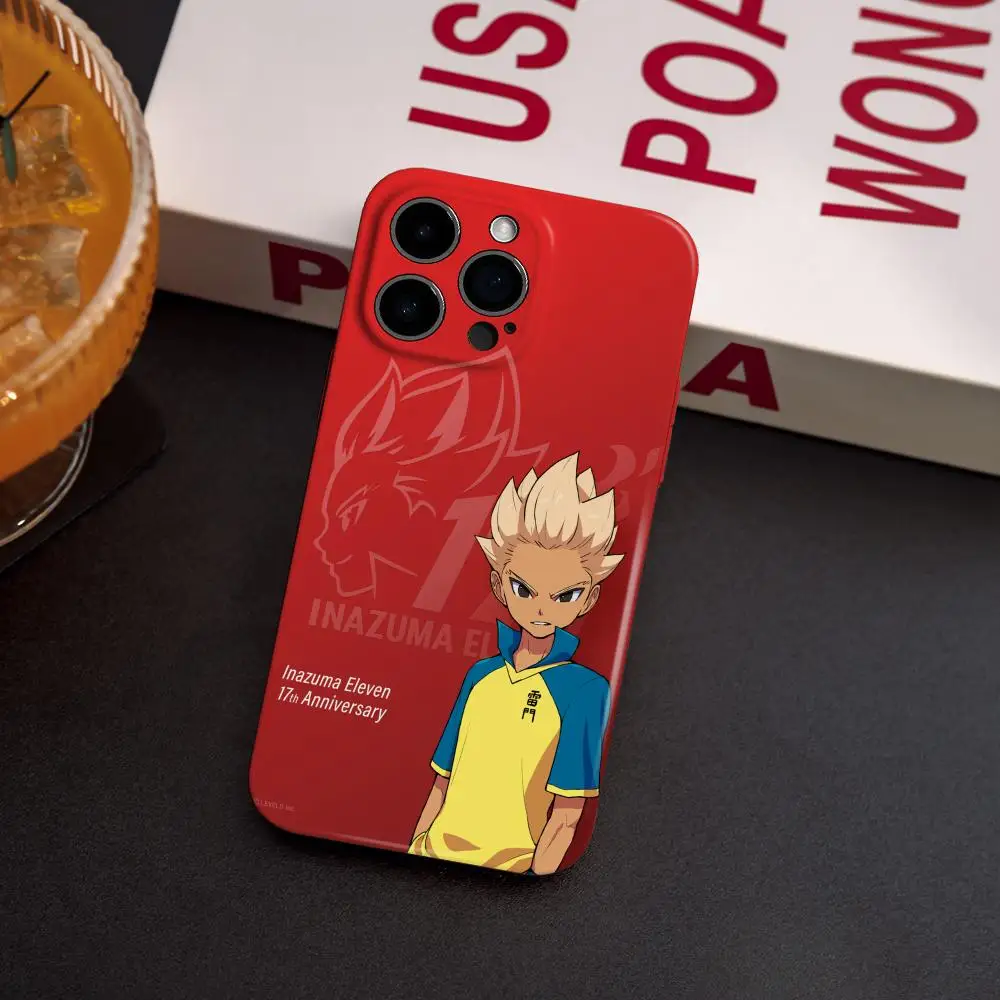 حافظة هاتف لهاتف سامسونج S25 24 23 22 Ultra Plus لامعة عالية الدقة بفتحة رفيعة فيلم سائل غلاف صلب Inazuma Eleven Anime #4