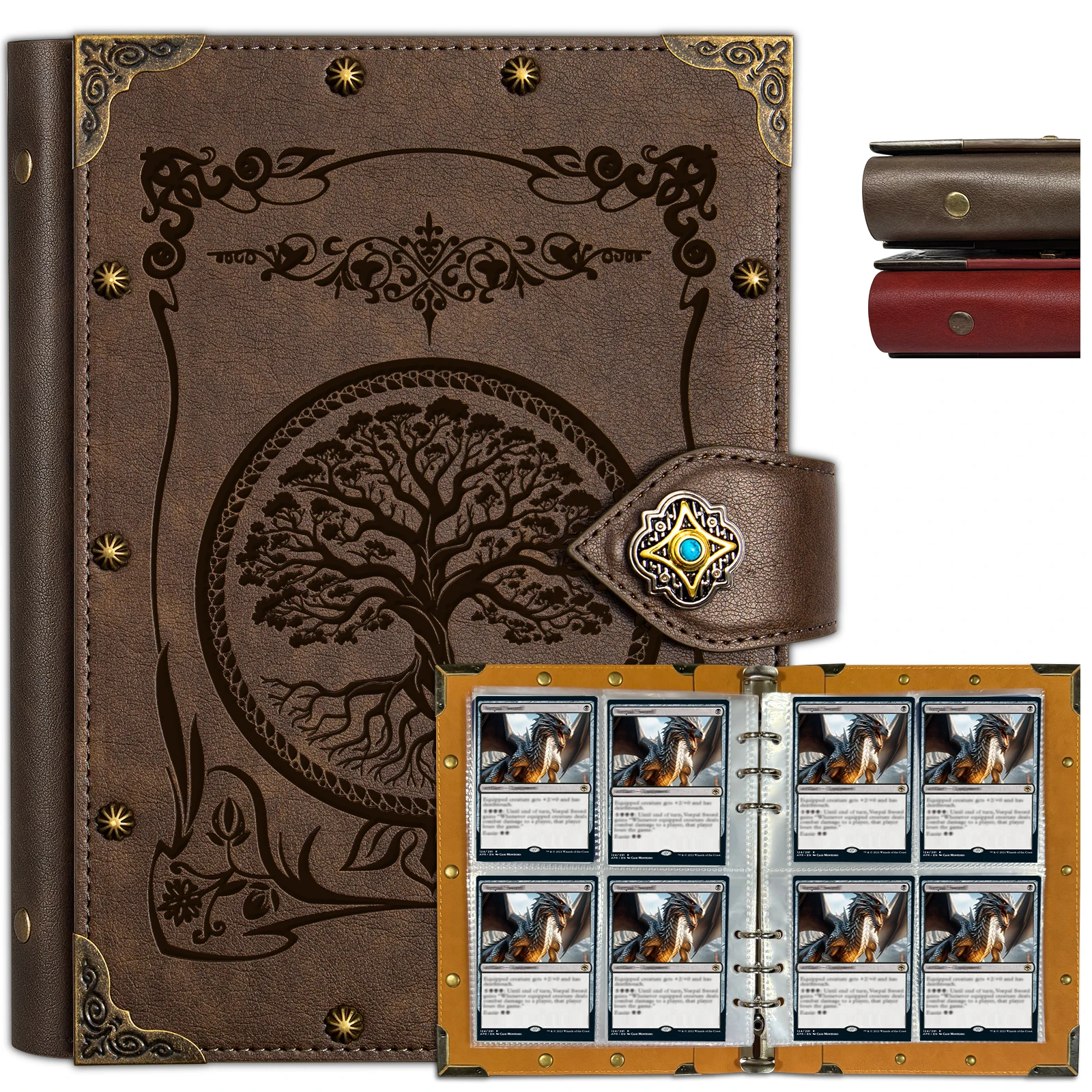 

TCG GAME Card Binder Cards Holder Album 4-Pocket Trading Card Game Collection Card Holder