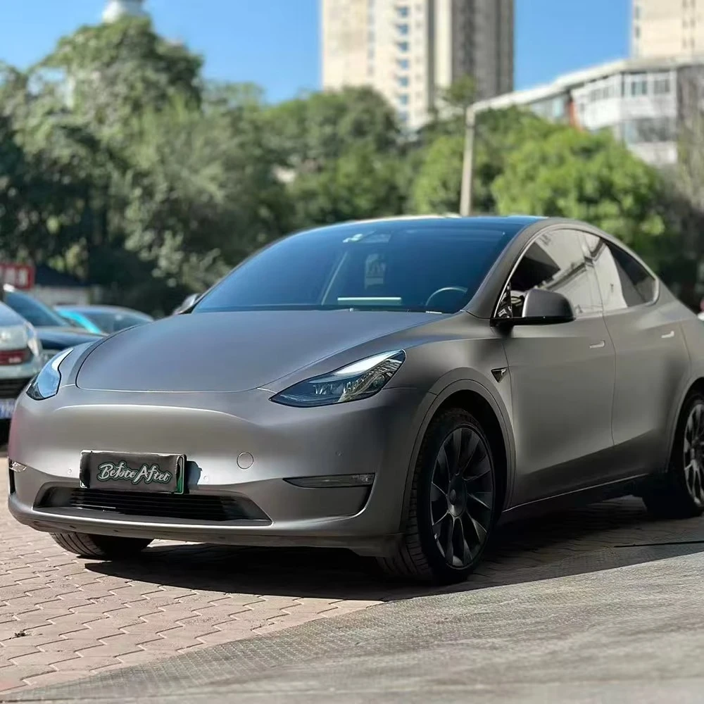 

Factory Wholesale Car Vinyl Wrap Roll Film Easy to Install Car Decoration Stickers Matte Metallic Graphite Grey