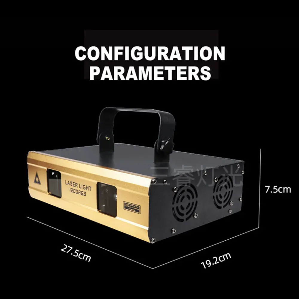 1.2 واط/2 واط مزدوج رئيس كامل اللون ليزر الرسوم المتحركة ضوء 220 فولت ktv بار dj التحكم الصوتي led المرحلة معدات ضوء الليزر LS-2TC1200