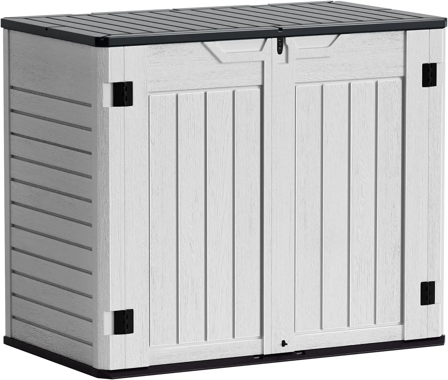 

XCYGreesum Outdoor Horizontal Resin Storage Sheds 34 Cu. Ft. Weather Resistant Resin Tool Shed