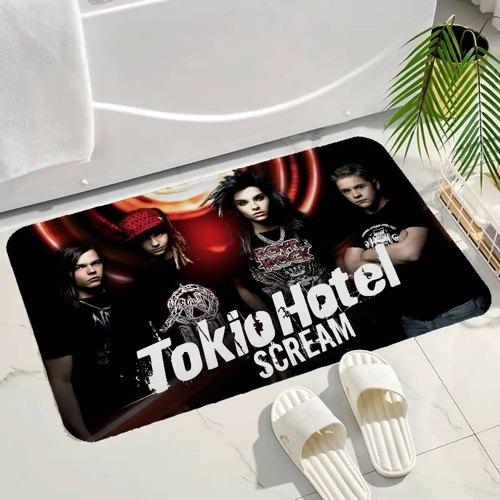 famous Rock Band T-Tokio Hotel Floor Mat Rectangle Anti-slip Home Soft Badmat Front Door Indoor Outdoor Mat Welcome Doormat