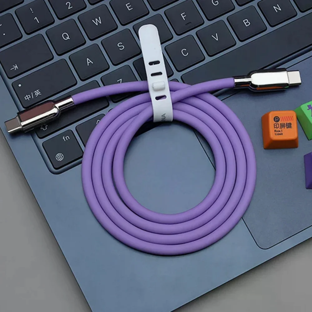 240W PD3.1 Fast Charge USB C To Type-C Cable Liquid Silicone Flexible & TPE-Reinforced, for iPhone 16 Huawei Mate 60 Samsung S25