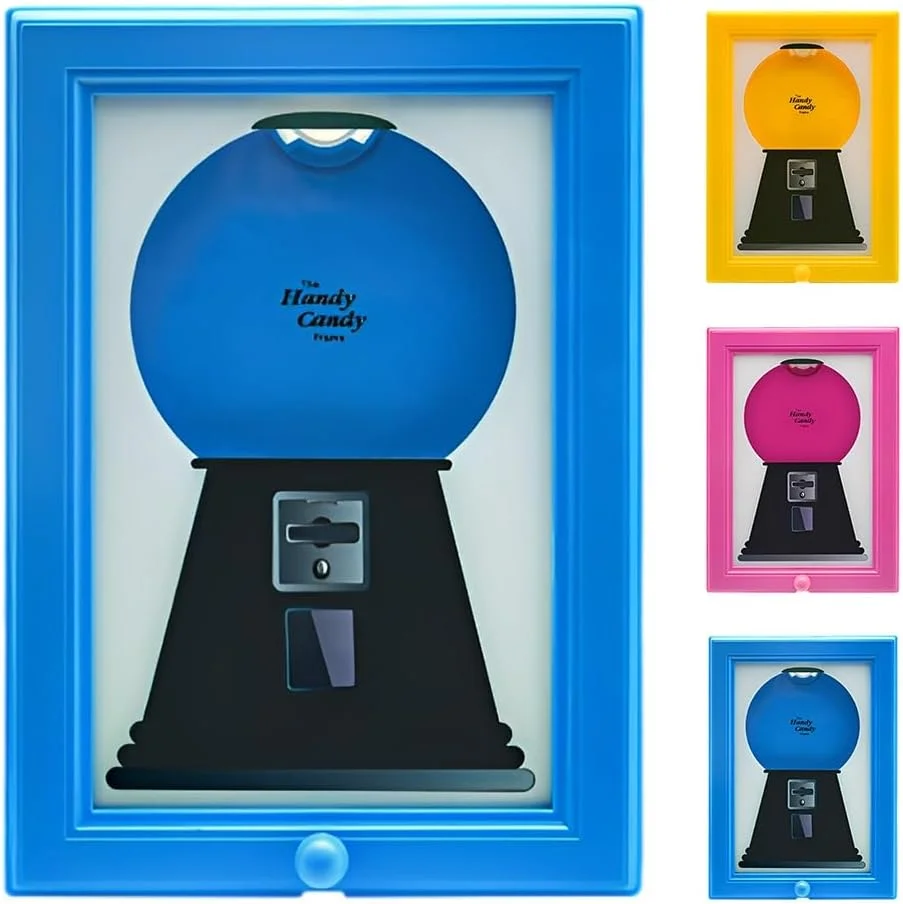 Dispensador de dulces, obra de arte para máquina de dulces colgante, adecuado para regalos navideños, se puede colgar en la pared o colocar en la mesa.