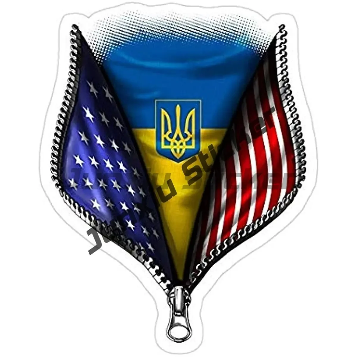 Ukrainian Trident Decal Sticker Graphic Auto Wall Laptop Cell Truck Sticker Decorative Decals Suv Window Cover Scratch Sticker