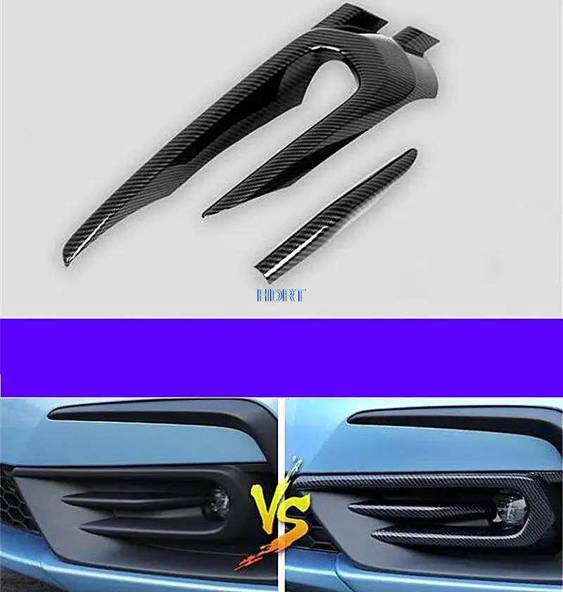 

Автомобильный стиль передняя противотуманная фонарик полоса лампа рамка Защитная крышка Украшение Аксессуары внешняя наклейка для Honda Fit Jazz GR9 2021 +