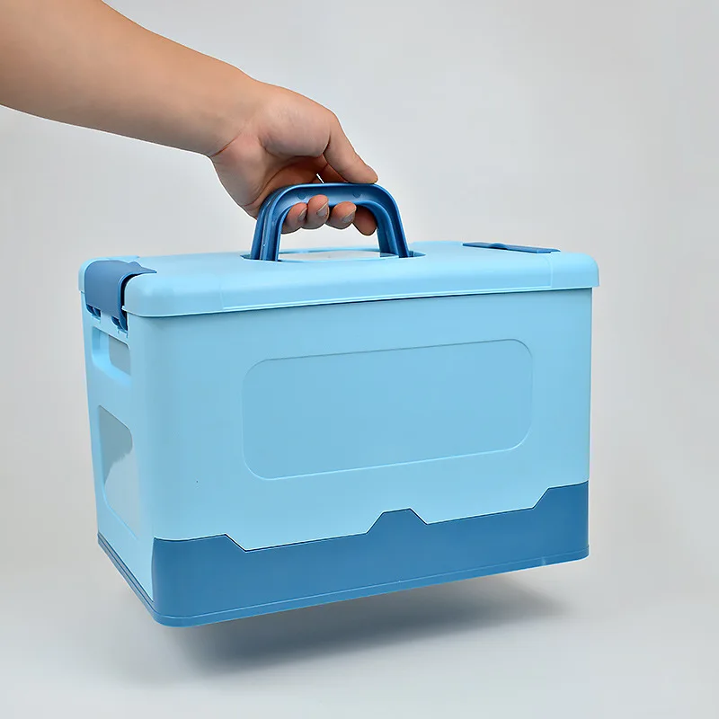 Foldable Multi-function Storage Box PP Plastic Detachable Organizer for Outdoor Car Child Toy Storage Portable Turnover Box