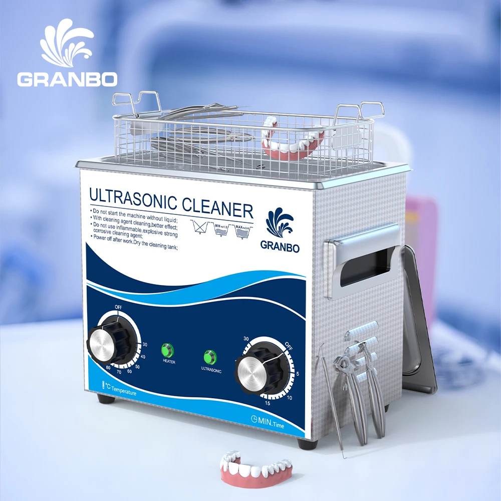 Ultrasonic Cleaner 3L 120W/180W Heater Timer Knob Control 40KHz Ultrasonic Cleaning Machine for Dental Tools 3D Models