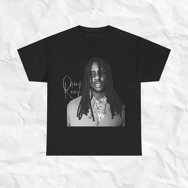 Chief Keef Signature T-Shirt Chicago Hip Hop Vintage Rap Tee 90s Graphic Unisex Heavy Cott