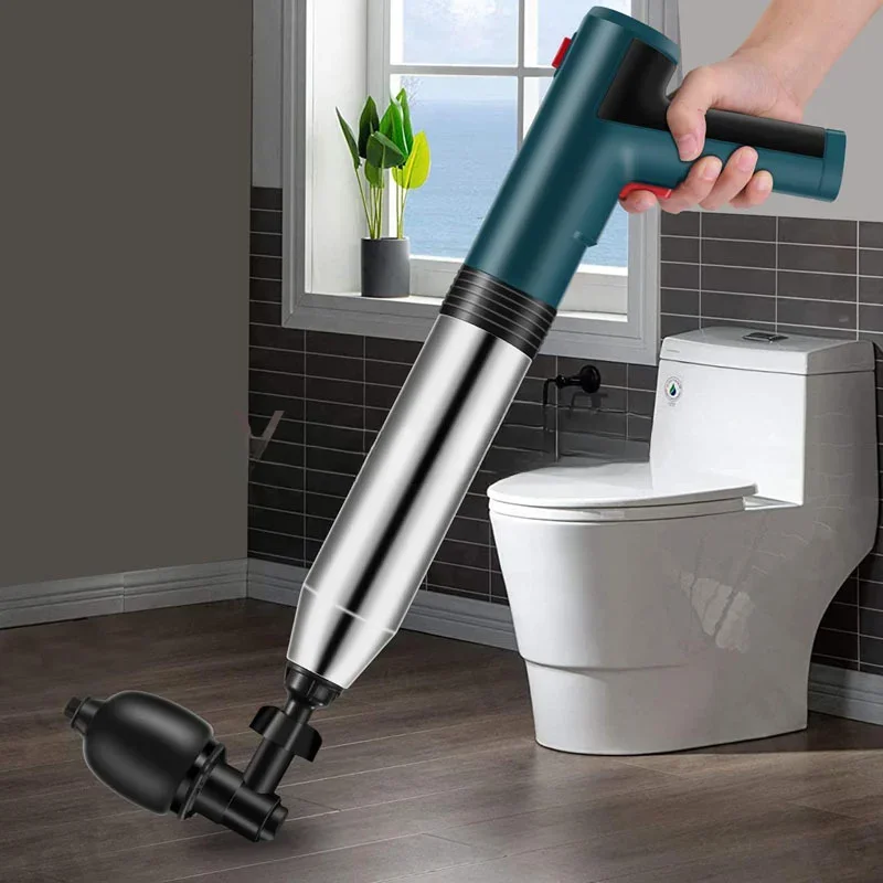 Upgraded Lithium Electric One Shot Connection Lithium Industrial Version Set Sewer Toilet Pipe Blockage Unblocker