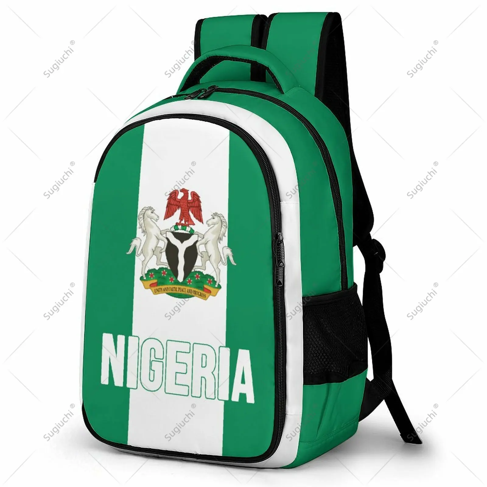 Backpack Nigeria Flag Student Schoolbag Smart Business Travel Leisure Backpack Laptop Back Pack Office Work Bag