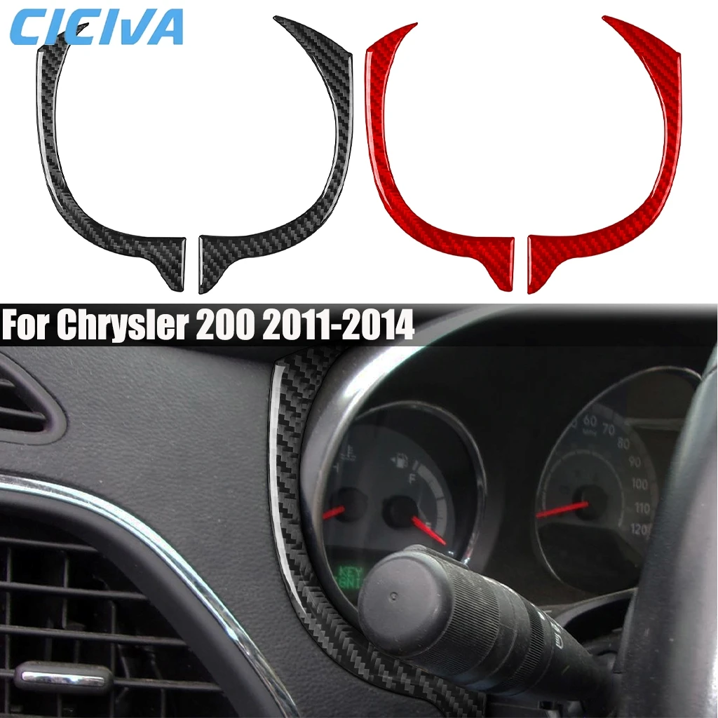 

Carbon Fiber Car Accessories Dashboard Decorative Interior Cover Trim Modified Sticker For Chrysler 200 2011 2012 2013 2014