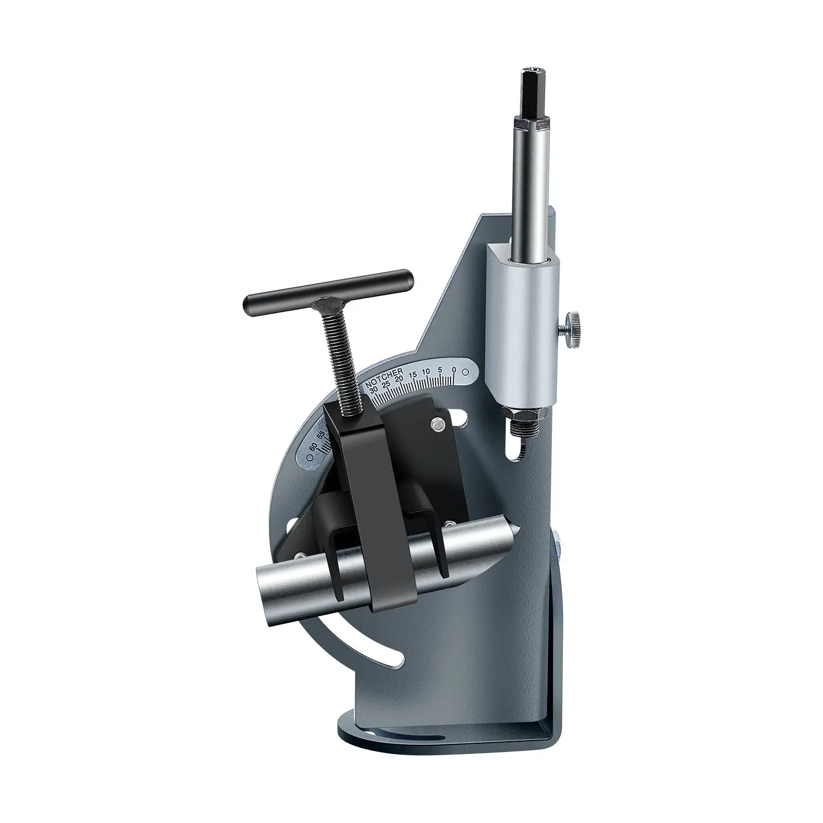 Pipe Notcher, 1/2 to 2-inch Tubing with 0 60° Adjustable Angle, and Notching Tool for Repair Shops, Home Projects, Metalworking