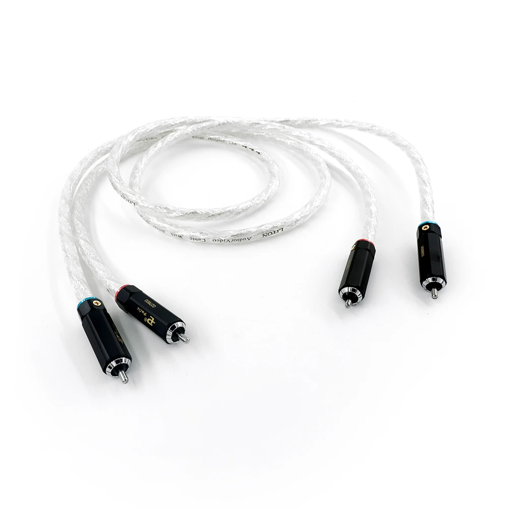 Duo Bi-Channel RCA Cable: OFC Shielded Interlink with Au-Terminated Cu-Shell for AVR/Amplifier​