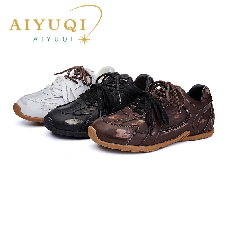 

AIYUQI Women's German Training Shoes 2025 New Retro Flat Sneaker Women Lace-up Non-slip Running Casual Women's Shoes