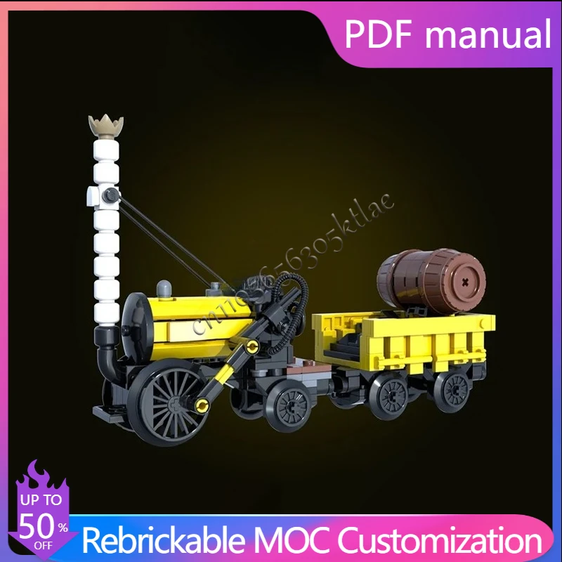 

364PCS MOC Transporter Stephenson's Rocket Modular Model Building Blocks Stacking Bricks Creative Educational Toys Kid Gift Diy