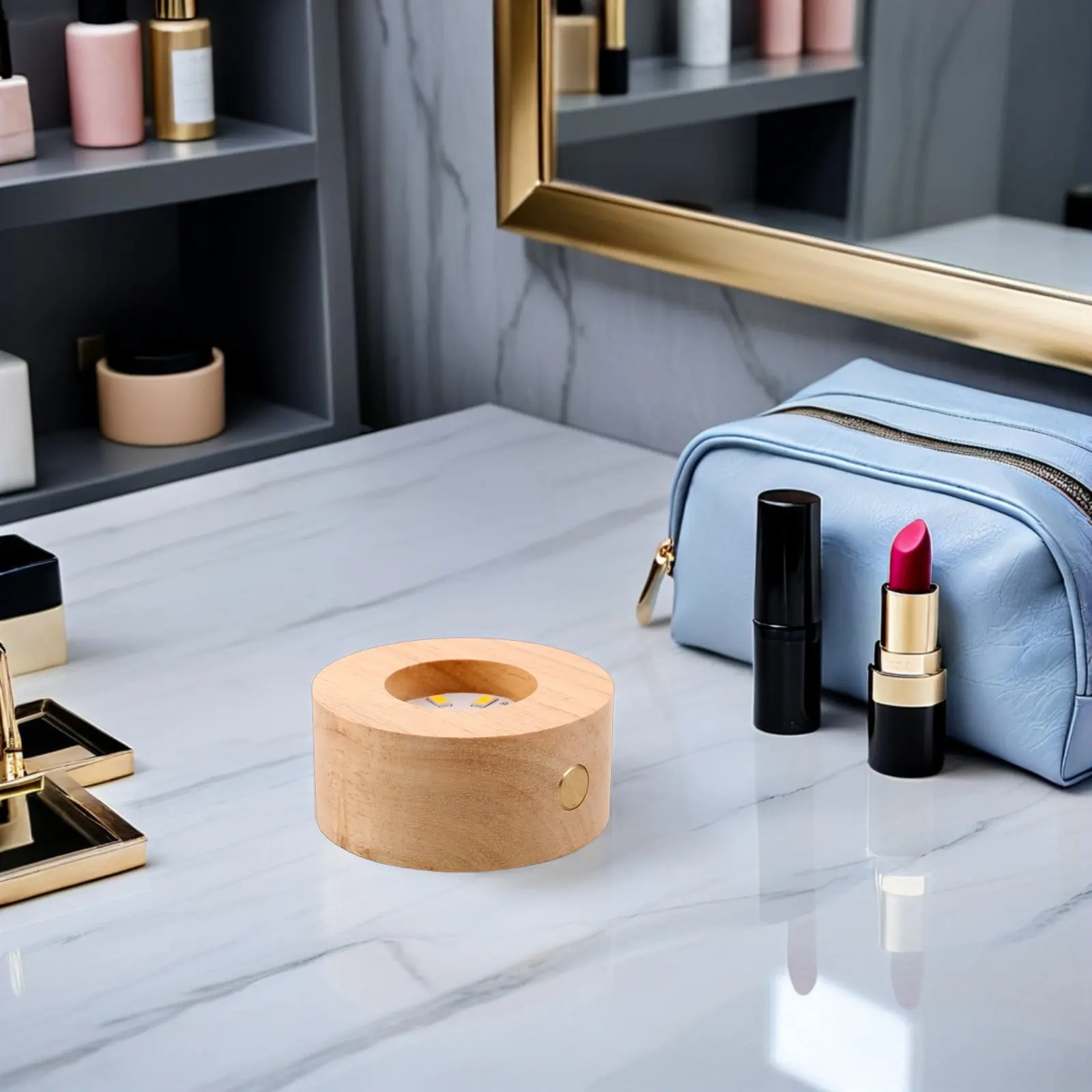 

Деревянная подставка для LED-светильника, круглая, 6,4 см, перезаряжаемая, из массива дерева, для хрустального шара-ночника