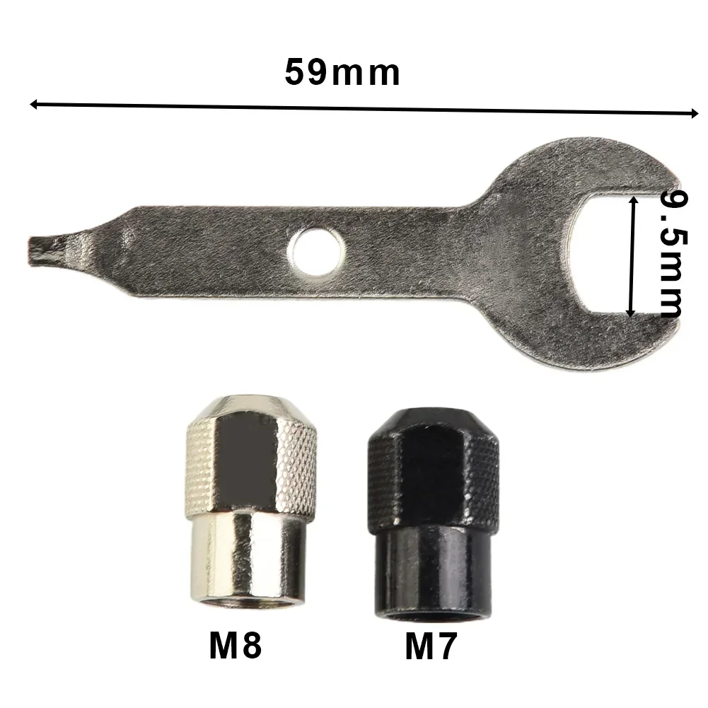 3 قطعة الكهربائية مطحنة تشاك محول وجع مجموعة بدون مفتاح M7/M8x0.75 تشاك ل أدوات دوارة السلطة طحن أدوات اكسسوارات